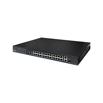 UTP3226TS-PSB 24 порти 10/100 Мбіт/с PoE+ 2 порти Gigabit RJ-45 (1 порт комбінований SFP) фото 1