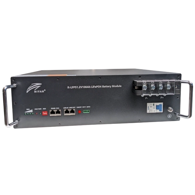 Ritar R-LFP51.2V100AH з bluetooth Літієва акумуляторна батарея
