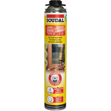 SOUDAL 750мл Пена монтажная пистолет
