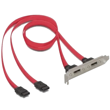 SATA 7px4-eSATAx4 M/F Планка корпусная
