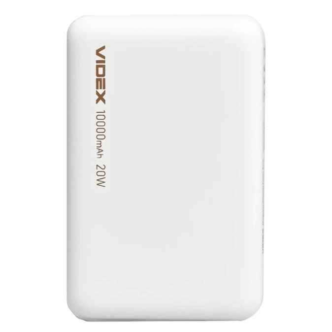 VIDEX VPB-331 PD20W White 10000mAh Повербанк фото 1