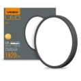 VIDEX 24W 5000K 220V LED світильник накладний круглий Black фото 3