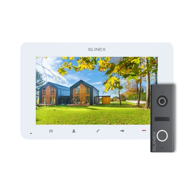 Slinex SM-07 White + ML-17HD Graphite Комплект відеодомофона фото 1