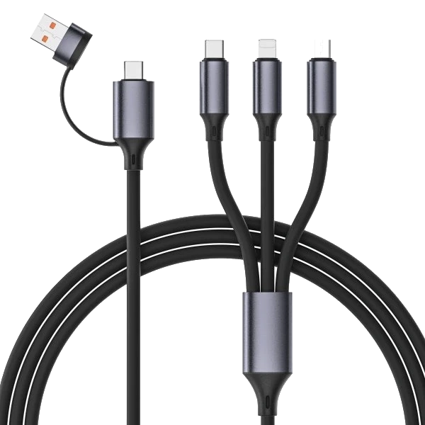 USB A/C-тато/Lightning/Micro/Type-C 1.5 м Кабель Cablexpert фото 1