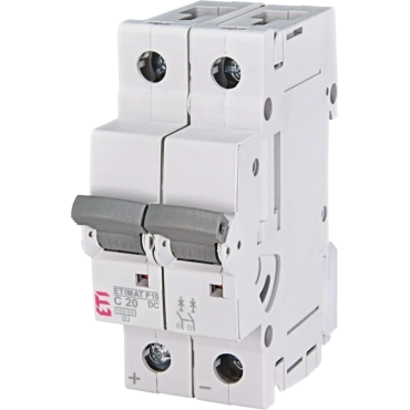 ЕТІ ETIMAT P10-DC 2p C20 (10 kA) Автоматичний вимикач