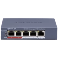 Hikvision DS-3E0105P-E/M(C) POE Комутатор 5 портів некерований фото 1