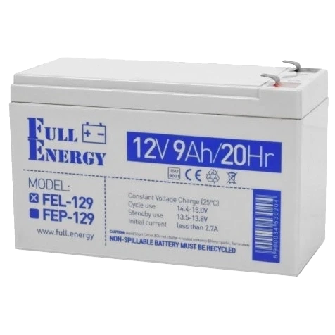 Full Energy FEL-129 9А•г 12В гелева Свинцево-кислотна акумуляторна батарея фото 1