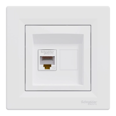 Schneider Electric Asfora EPH4300121 RJ45 кат.5е UTP Розетка комп'ютерна одинарна