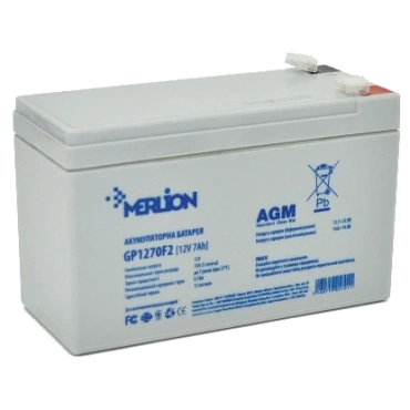 MERLION AGM GP1270F2 12В 7А•г Аккумуляторна батарея