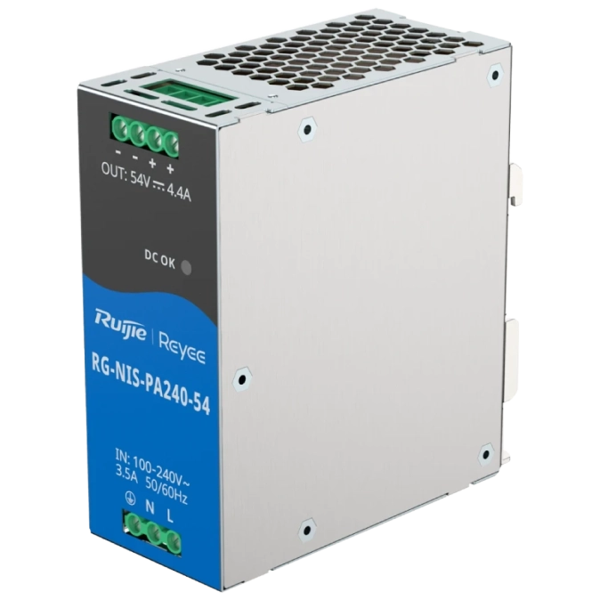 Ruijie RG-NIS-PA240-54 AC/DC 54В 4.4А 240 Вт на DIN-рейку Блок живлення фото 1