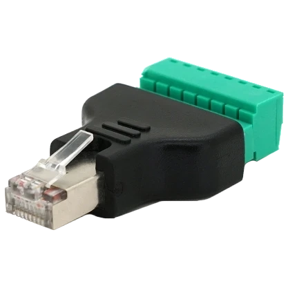 RJ-45(M) (8 контактів) з клемами під кабель Роз'єм фото 1