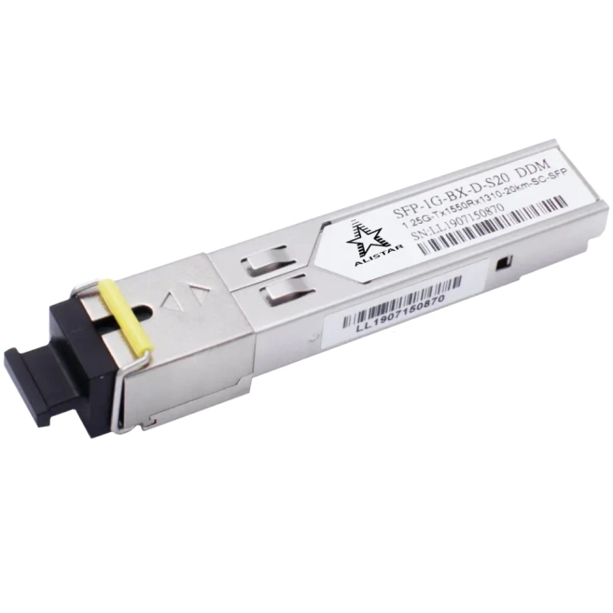 ALISTAR SFP-1G-BX-D-S20 SFP 1G 1SM WDM SC 20KM TX1550/RX1310nm DDM Модуль