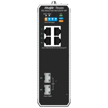 Ruijie Reyee RG-NIS2100-4GT2SFP-HP PoE++ Комутатор 6 портів керований