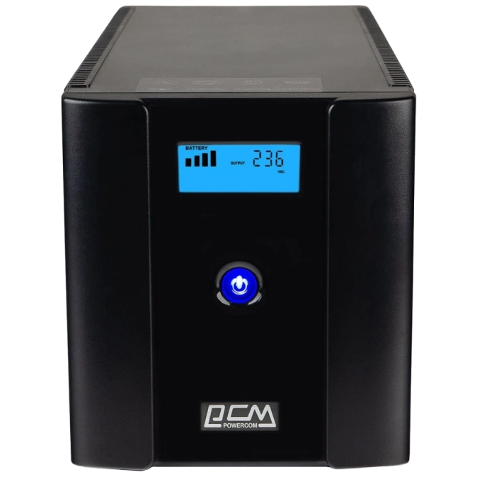 Powercom RPT-2000AP LCD Schuko Джерело безперебійного живлення фото 1