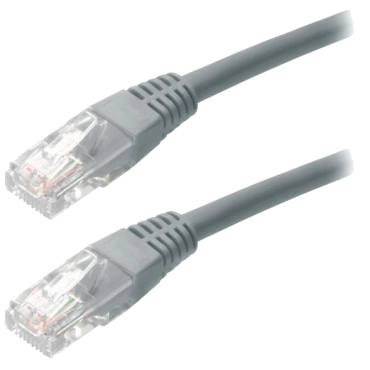Патч-корд RITAR UTP, RJ45, Cat.5e, 1m, сірий, Cu (мідь)Q500 (PCR-CU/1G)