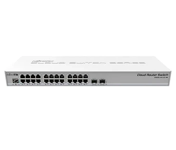 MikroTik CRS326-24G-2S+RM 24-портовий керований L2 комутатор фото 1
