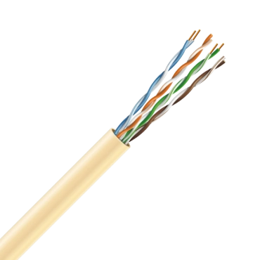 Кабель UTP Cat. 5e U/UTP LSZH медь безгалогенный LSZH 4х2х24 AWG (70328) бухта 305м. Жёлтый ЗЗЦМ