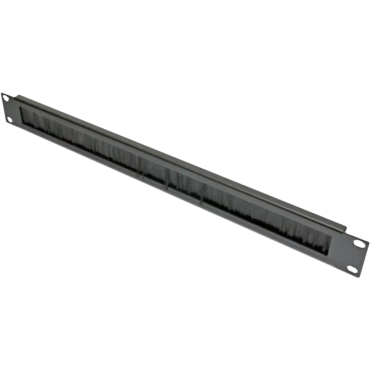 EPNew PLMN-V0801UZ Кабельный организатор 1U со щеткой, с каб. поддержкой, черный, EPNew