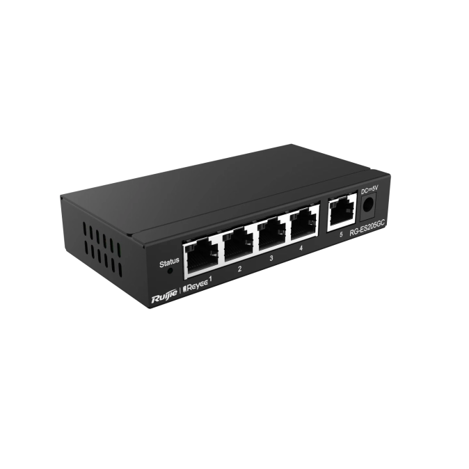 Ruijie Reyee RG-ES205GC 5-портовий гігабітний інтелектуальний комутатор фото 1