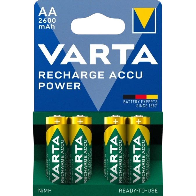 VARTA PROF ACCU 2600mAh BLI 4 NI-MH Акумулятор AA фото 1