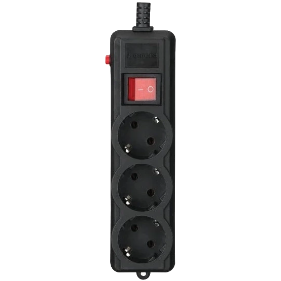 Gembird SPG3-G-6B-PRO Мережевий фільтр 1.8 м кабель 3 розеток фото 1