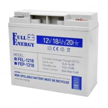 Full Energy FEL-1218 18 А•г 12В Свинцево-кислотна акумуляторна батарея фото 1
