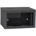 IPCOM CH-6U 600x350 скло RAL9005 Шафа серверна фото 1