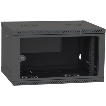 IPCOM CH-6U 600x350 скло RAL9005 Шафа серверна