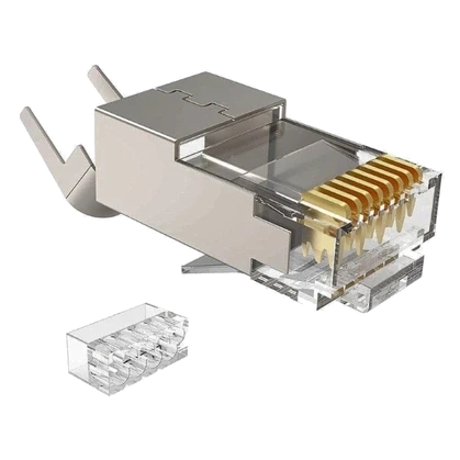 Kingda RJ45 STP кат. 6A/8, 50μ, 1.45 мм Конектор зі вставкою фото 1