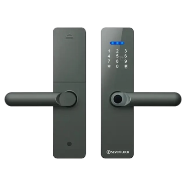 SEVEN LOCK SL-7740BF grey (врізна частина 5050) Умный дверной биометрический замок