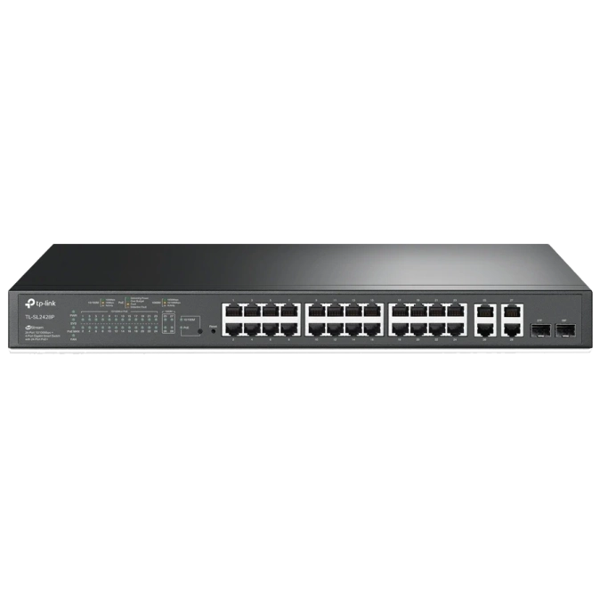 TP-Link TL-SL2428P PoE+ Комутатор 24 порти керований фото 1