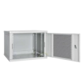 IPCOM 12U 600x600 Шафа телекомунікаційна двері перфорація (сіра) фото 2