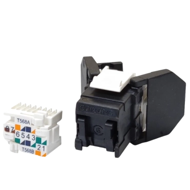 Corning Модуль Keystone UTP RJ45 кат. 6, чорний