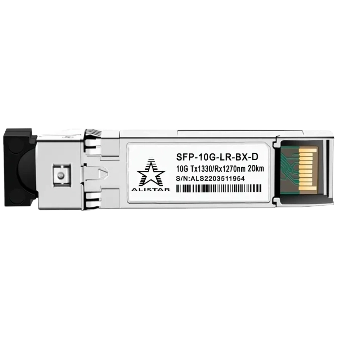 ALISTAR SFP-10G-LR-BX-D SFP+ 10G BASE-BX 1SM WDM LC 20KM TX1330/RX1270nm DOM Модуль