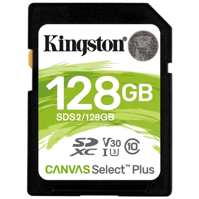 Kingston 128GB SDXC Canvas Select Plus 100R C10 UHS-I U3 V30 Модуль флеш-пам'яті фото 1