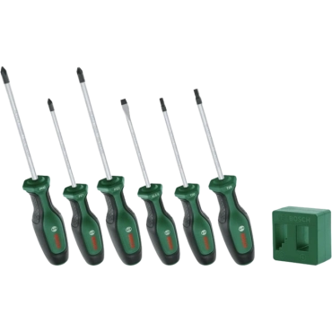 Bosch (1600A02W7L) PH/PZ/SL/Torx 6 шт + намагнічувач Набір викруток