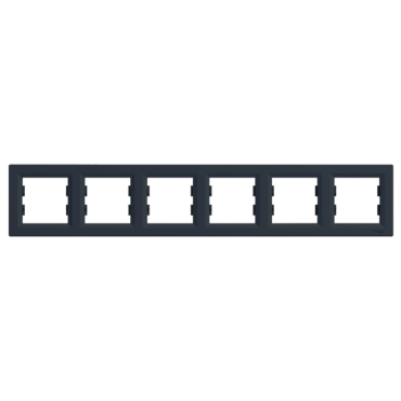 Schneider Electric EPH5800671 Asfora Рамка 6 постів антрацит горизонтальна