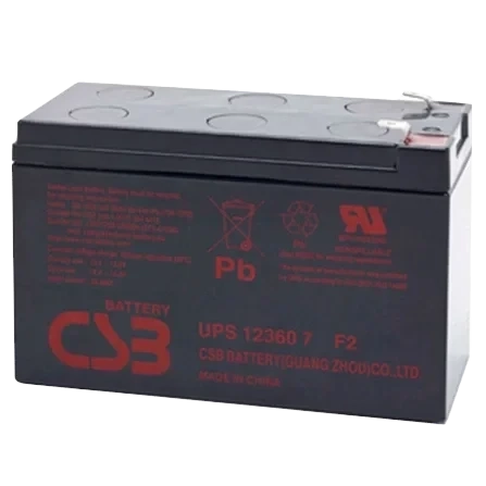 CSB UPS12360 12V7Ah Акумуляторна батарея фото 1