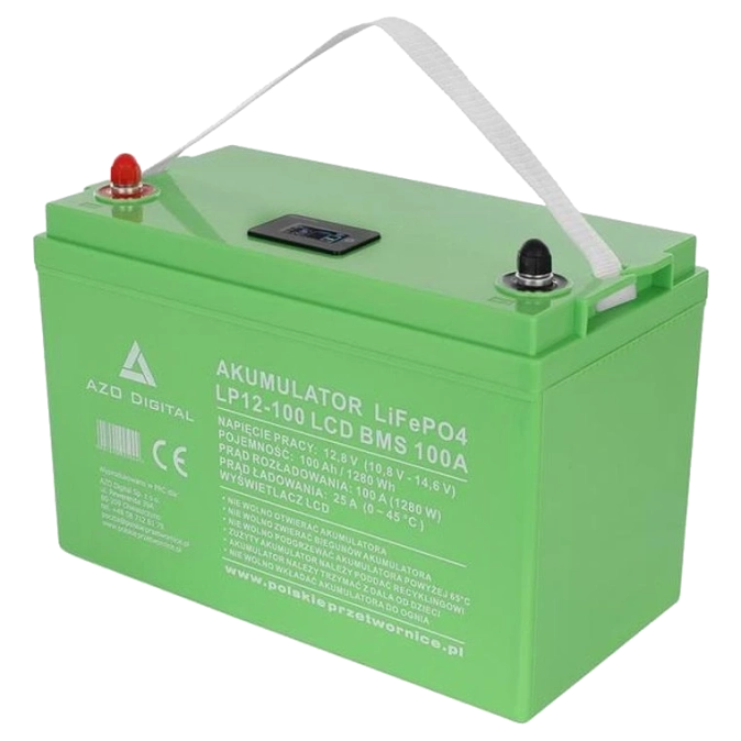 LP12-100 100Ah 12V 100A LCD Акумуляторна батарея