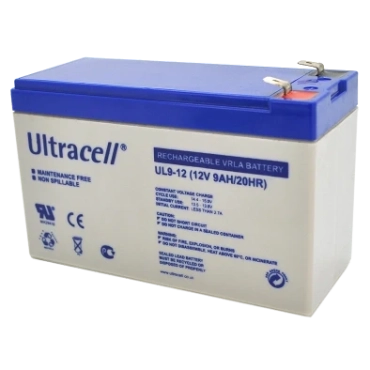 Ultracell UL9-12 9A•г 12В Свинцево-кислотна акумуляторна батарея
