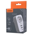 VIDEX ONCORD 1п 2.4A 2USB+USB-C Мережевий адаптер Type-C з заземленням фото 4