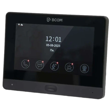 BCOM BD-760FHD/T Black Відеодомофон
