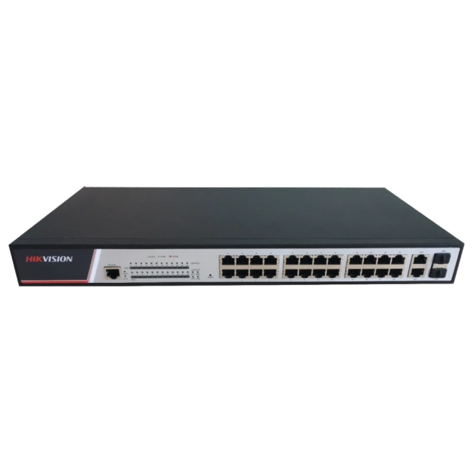 DS-3E2326P керований комутатор PoE з 24 портами Fast Ethernet фото 1