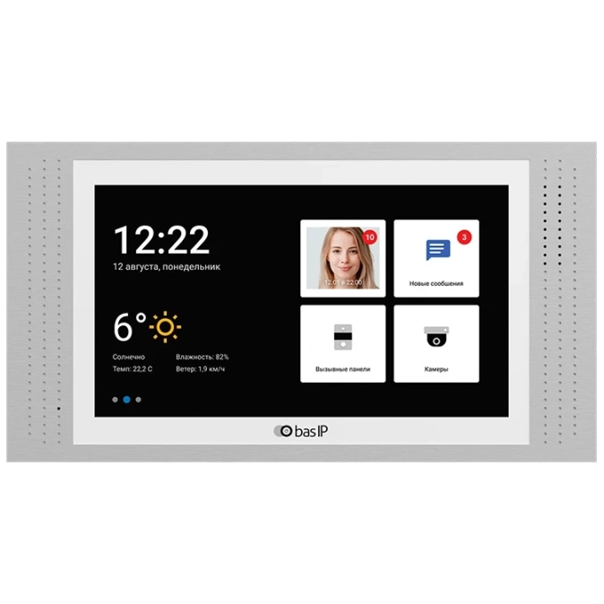 Bas-IP AT-07L white IP-відеодомофон 7" фото 1