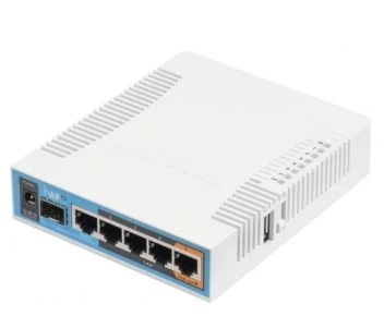 MikroTik hAP ac (RB962UiGS-5HacT2HnT) Двохдіапазонна Wi-Fi точка доступу з 5-портами Ethernet для домашнього використання фото 1