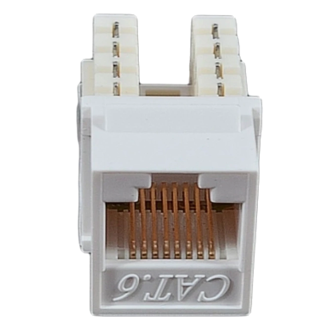 EPNew 6KTVM-U0WH Модуль KeyStone RJ45 UTP, кат. 6, 110, Slim, W - 16.6 мм, білий фото 1