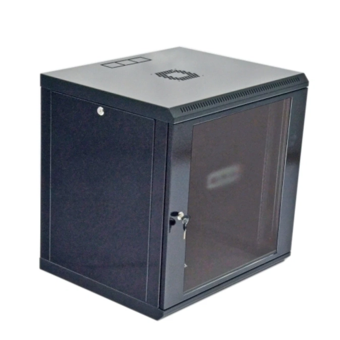 19"12U, 600x600x640мм Шафа економ,акрилове скло, чорна фото 1