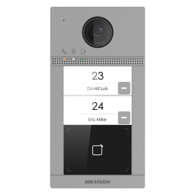 DS-KV8213-WME1/Flush(B) 2 Мп IP виклична панель на 2 абонента з ІЧ підсвічуванням і Wi-Fi фото 1