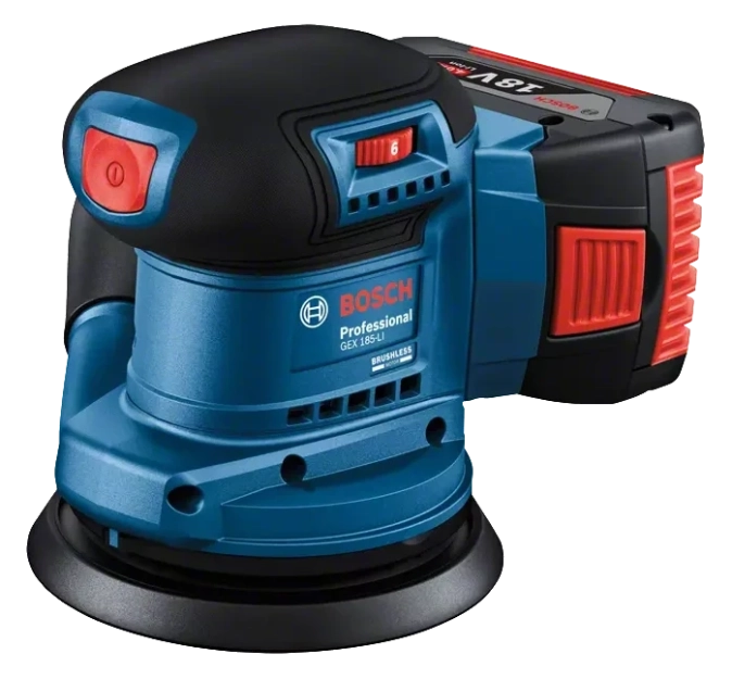 Bosch GEX 185-LI Ексцентрикова шліфувальна машина фото 1