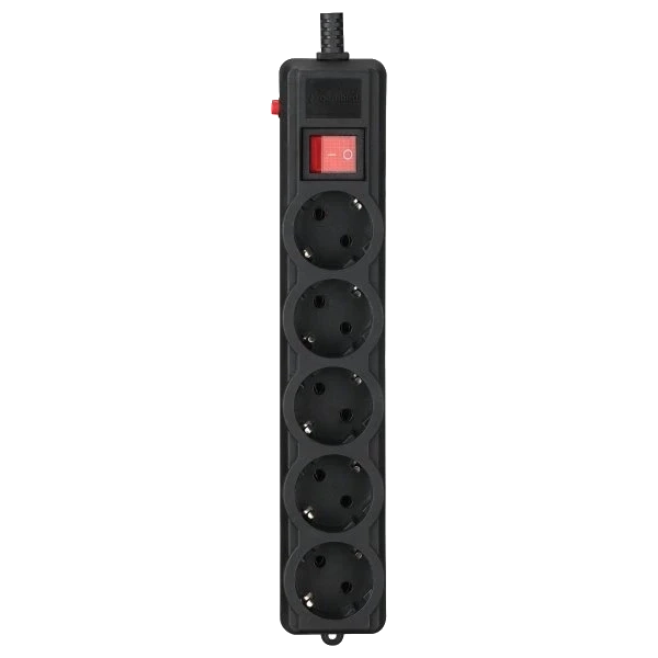 Gembird SPG5-G-6B-PRO Мережевий фільтр 1.8 м кабель 5 розеток фото 1